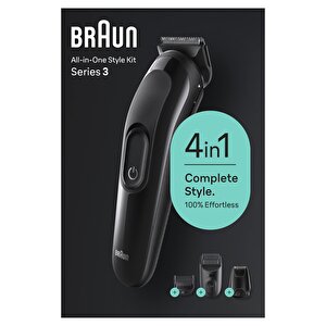Braun Series 3 Sk3400 Hepsi Bir Arada Şekillendirme Seti, 4’ü 1 Arada Erkek Bakım Kiti