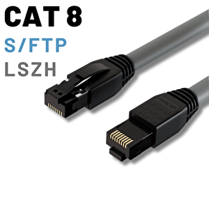 Irenis Cat8 Kablo S/ftp Lszh Ethernet Network Lan Ağ Kablosu 3 metre