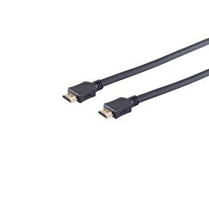Irenis 4k Altın Kaplama Korumalı Örgü Hdmi Kablo, 2 Metre Siyah