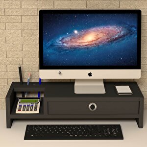 Mira Monitör Yükseltici Laptop Standı Siyah Raf
