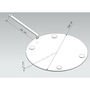 Fa-Indüksi̇yon Dönüştürücü Tabanlik 24 Cm