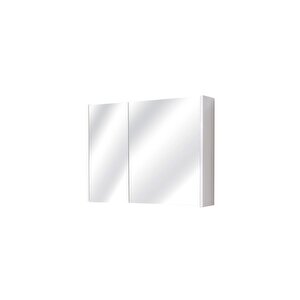 Aynalı Banyo Dolabı – Raflı Lavabo Üstü, Modern Tasarım- 80x60