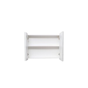 Aynalı Banyo Dolabı – Raflı Lavabo Üstü, Modern Tasarım- 80x60