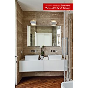 Aynalı Banyo Dolabı – Raflı Lavabo Üstü, Modern Tasarım - 95x60