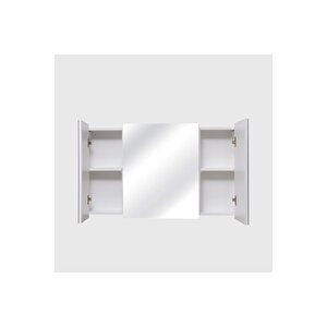 Aynalı Banyo Dolabı – Raflı Lavabo Üstü, Modern Tasarım - 95x60