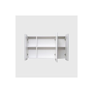 Aynalı Banyo Dolabı – Raflı Lavabo Üstü, Modern Tasarım - 95x60