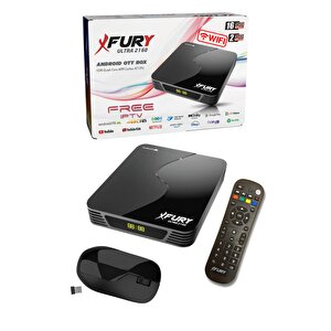 Fury Android Tv Box Medya Oynatıcı 16gb Hafıza Dahili Wifi - Kablosuz Mouse - Çanaksız Tv İzleme
