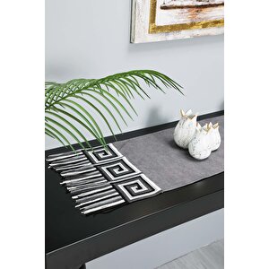 Saçaklı Ve Motifli Runner 120x40 Cm,r-91o