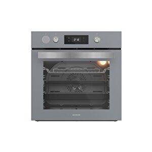 Bo65p4s01 Buhar Destekli + Airfryer Özellikli Ankastre Fırın Gri Antrasit Cam