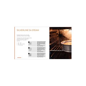 Silverline Bo65p4s01 Buhar Destekli + Airfryer Özellikli Ankastre Fırın Gri Antrasit Cam