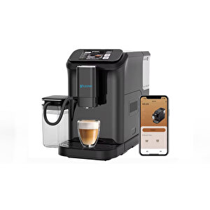 Brewsta Ws-d5 Çelik Kahve Öğütücülü, Süt Köpürtücülü, Dokunmatik Ekranlı Full Otomatik Espresso Makinesi Siyah
