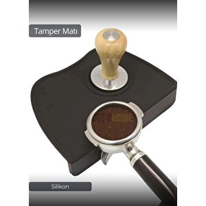 Tamper Matı Silikon Kahve Tamper Matı