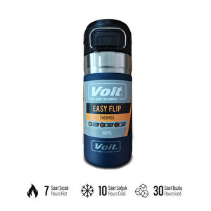 Voit Easy Flip Thermos 500 Ml / Mavi̇