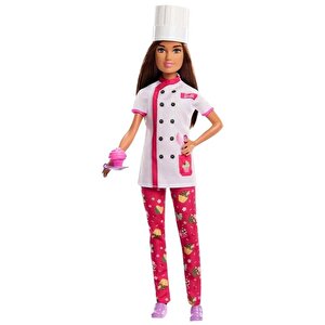 Barbie Kariyer Bebeği Pasta Şefi Hkt67