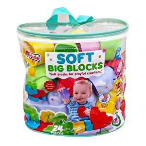 Dede Yumuşak Big Bloklar Çanta 24 Parça 04008