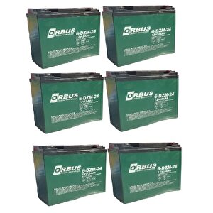 12v 24 Amper (di̇k) Elektri̇kli̇ Bi̇si̇klet Aküsü  6'li Paket