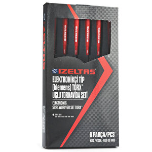 İzeltaş Torx Uçlu Klemens Tornavida Seti 6 Parça
