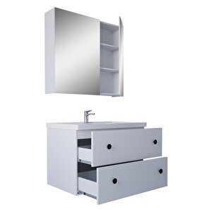 Home Tiflis 65 Cm Mdf Banyo Dolabı Seti Beyaz