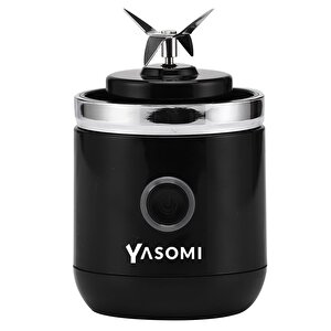 Taşınabilir Kablosuz Şarjlı Cam Smoothie El Blenderi Siyah ( Türkiye Garantili)