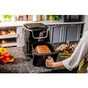 Yasomi Y77 Xxl Buharli Airfryer Fritöz 7lt 1700w Siyah ( Türkiye Garantili )
