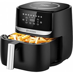 Y55 Tartı Özellikli Siyah 5.7l-6 Litre 1700w Airfryer Fritöz