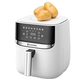 Y55 Tartı Özellikli Beyaz 5.7l-6 Litre 1700w Airfryer Fritöz
