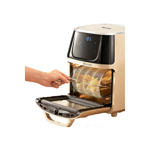 Y88 Xxl 1500w 8 Litre Airfryer Oven Fritöz (bej)