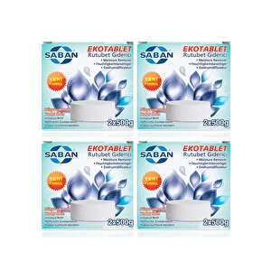 4 Adet 2x500 Gr Nem Alıcı Rutubet Ve Küf Önleyici Yedek Tablet Lavanta