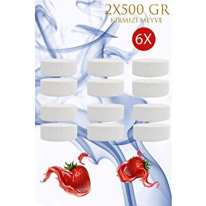 6 Adet 2x500 Gr Nem Alıcı Rutubet Ve Küf Önleyici Yedek Tablet Kırmızı Meyve