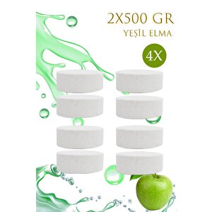 4 Adet 2x500 Gr Nem Alıcı Rutubet Ve Küf Önleyici Yedek Tablet Yeşil Elma