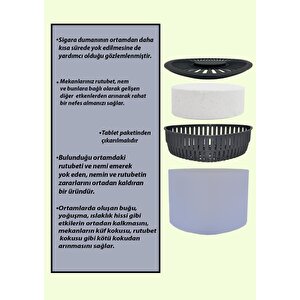 3 Adet 500 Gr Nem Alıcılı Ve Rutubet Giderici Aparat Üçgen Lavanta (tablet Dahil)