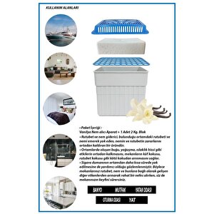 2 Kg. Dikdörtgen Nem Alıcı Aparat Vanilya ( 2 Kg. Blok )