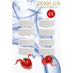 4 Adet 2x500 Gr Nem Alıcı Rutubet Ve Küf Önleyici Yedek Tablet Kırmızı Meyve