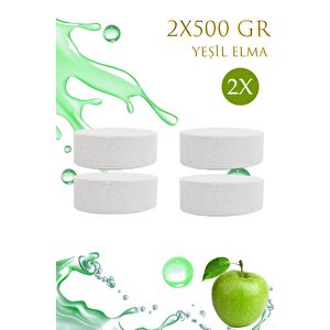 2 Adet 2x500 Gr Nem Alıcı Rutubet Ve Küf Önleyici Yedek Tablet Yeşil Elma
