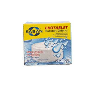 2x250 Gram Natural Rutubet Giderici Ve Nem Alıcı Yedek Tablet