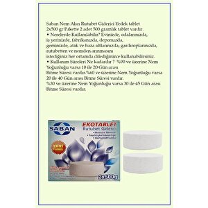 2x500 Gr Nem Alıcı Yedek Tablet Portakal Kokulu
