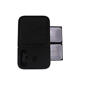 Yasomi Du-f03v Smartpaw+ 2si1 Arada 4l/5l Kapasiteli Pilli/kablolu Akıllı Otomatik mama ve su kabı (siyah)