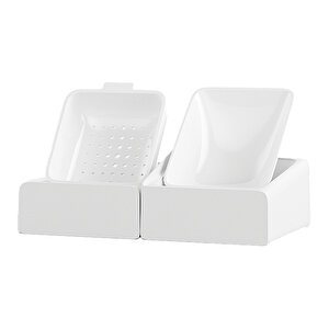 Du-f03v Smartpaw+ 2si1 Arada 4l/5l Kapasiteli Pilli/kablolu Akıllı Otomatik mama ve su kabı (beyaz)