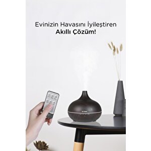 Torima Sl-168 Koyu Ahşap Humidifier Hava Nemlendirici Ledli Aroma Terapisi Dekoratif Buhar Makinesi
