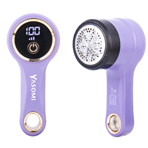 Dn-31 Quilmate Usb Şarj Edilebilir Led Ekran Tiftik Kazak Ve Mobilya Tüy Toplama Makinesi (mor)