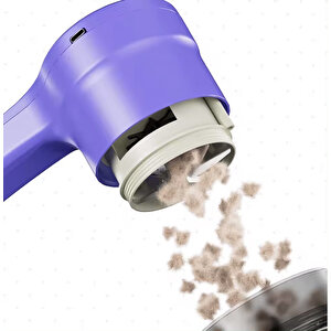 Yasomi Dn-31 Quilmate Usb Şarj Edilebilir Led Ekran Tiftik Kazak Ve Mobilya Tüy Toplama Makinesi (mor)
