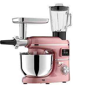 Sm 1504bml Rose Gold Led Ekranlı Kıyma Çekme Aparatlı Blender Stand Mikser Mutfak Şefi 1500w