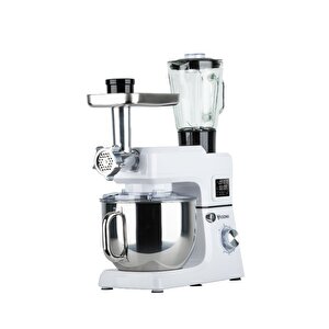 Yasomi Sm 1511bml Led Ekranlı Kıyma Çekme Aparatlı Blender Stand Mikser Mutfak Şefi (beyaz)
