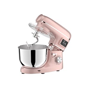 Sm 1504bml Pembe Led Ekranlı Kıyma Çekme Aparatlı Blender Stand Mikser Mutfak Şefi 1500w