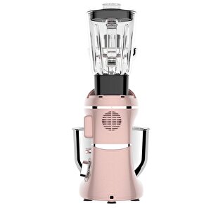 Yasomi Sm 1504bml Pembe Led Ekranlı Kıyma Çekme Aparatlı Blender Stand Mikser Mutfak Şefi 1500w