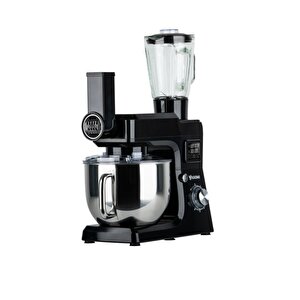 Sm 1511bml Led Ekranlı Kıyma Çekme Aparatlı Blender Stand Mikser Mutfak Şefi (siyah)