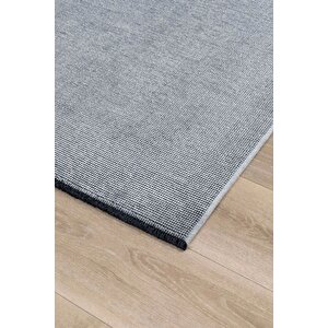Kilimista troy Yıkanabilir Kaydırmaz, Pamuk Dokuma, Premium Kalite Salon&mutfak&yemek Odası Kilimi Gri 120x450 cm