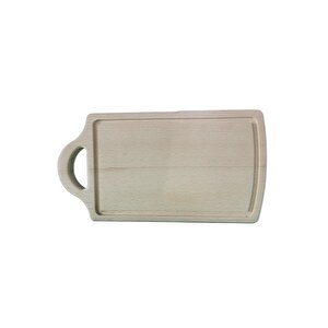 %100 Doğal Gürgen Ağacı Ahşap Kesme Ve Sunum Tahtası 32 X 17 Cm