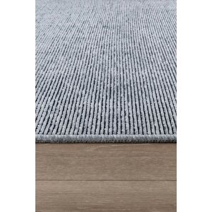 Kilimista troy Yıkanabilir Kaydırmaz, Pamuk Dokuma, Premium Kalite Salon&mutfak&yemek Odası Kilimi Gri 100x350 cm