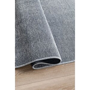 Kilimista troy Yıkanabilir Kaydırmaz, Pamuk Dokuma, Premium Kalite Salon&mutfak&yemek Odası Kilimi Gri